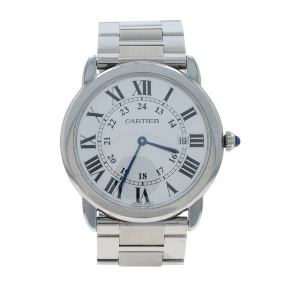 Cartier Accessories - Cartier Ronde Solo de Cartier Sapphire Unisex Watch- Stainless Steel Quartz 3603
